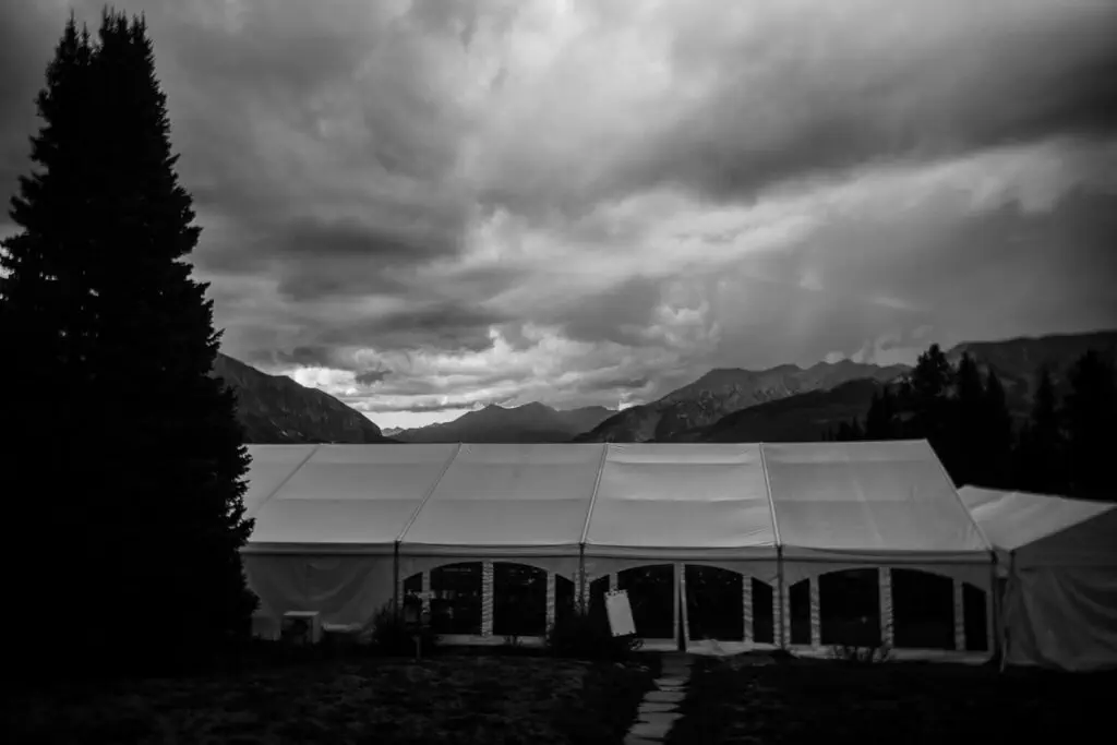 Ten Peaks wedding tent